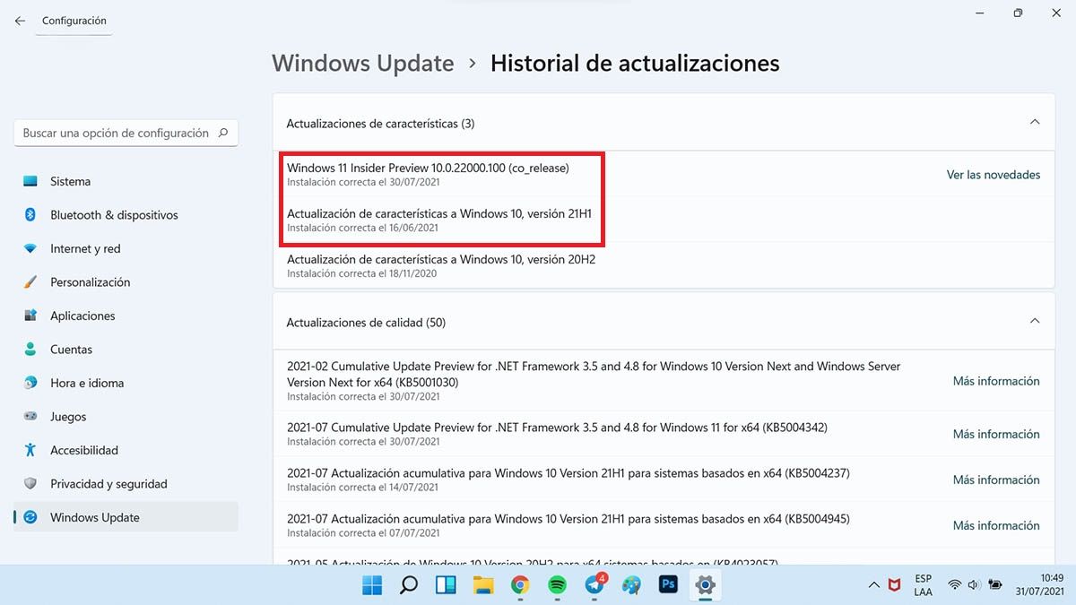 actualizar de windows 10 a windows 11 beta archivo update