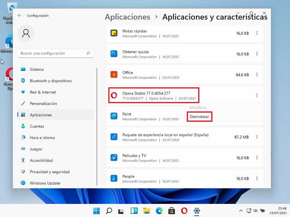 desinstalar aplicaciones en windows 11 app desinstalar externa