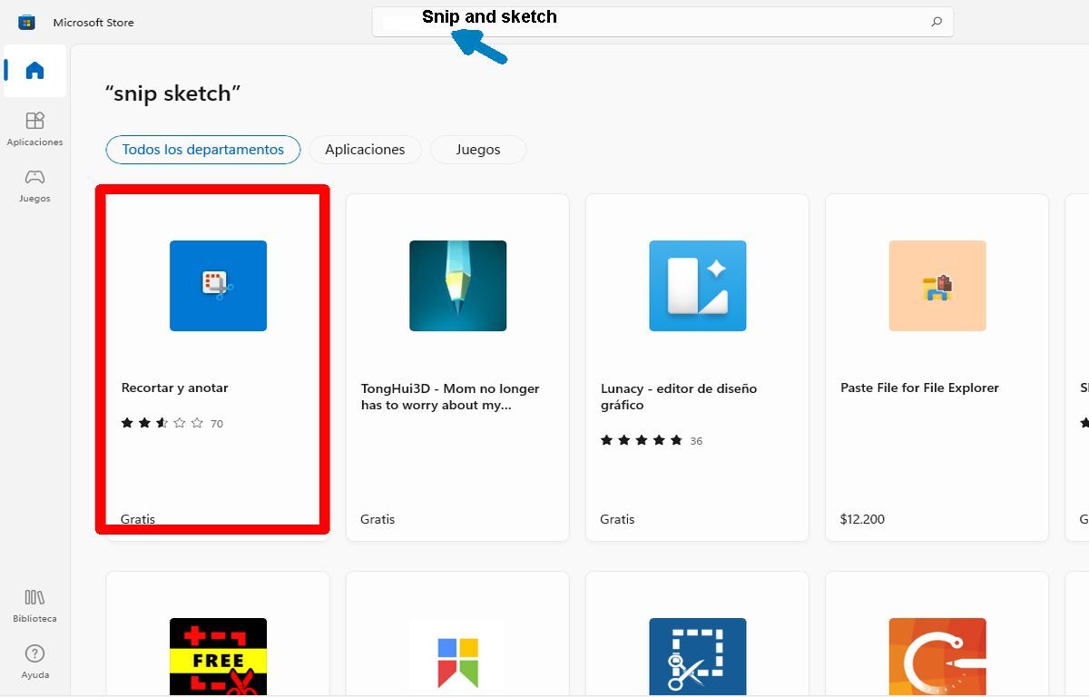 Busca-Snip-and-Sketch-en-Microsoft-Store