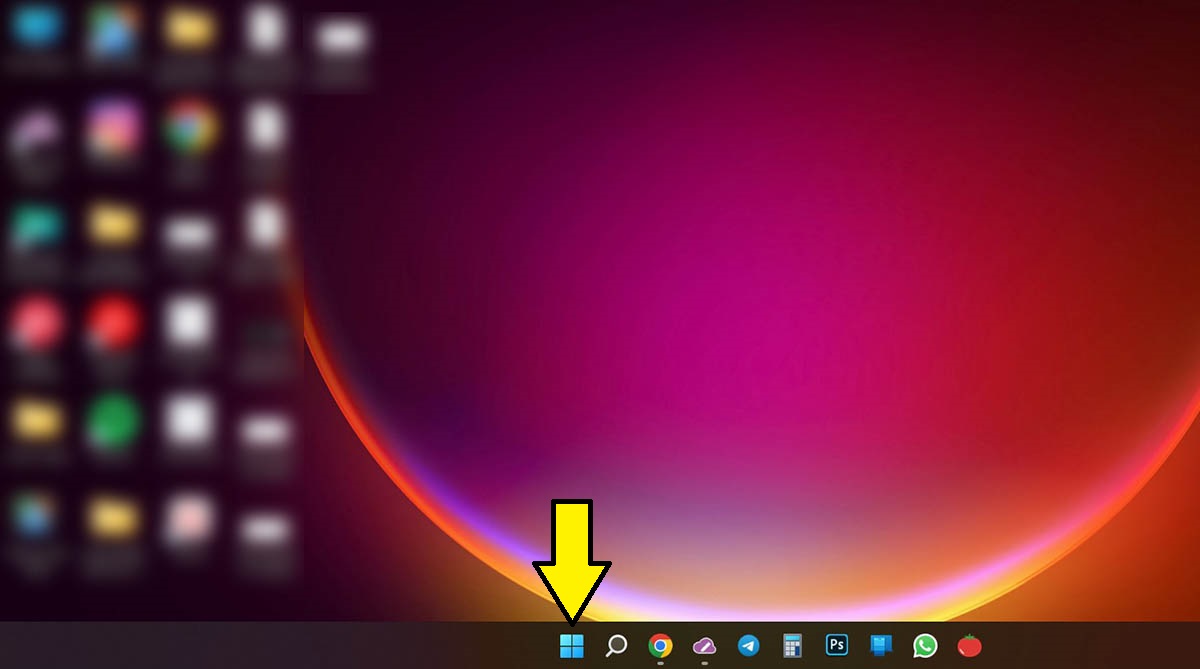 Desplegar el menu de inicio de Windows 11