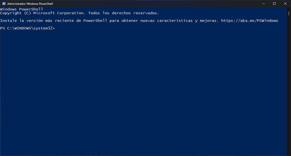 Entrar en PowerShell como administrador en Windows 11
