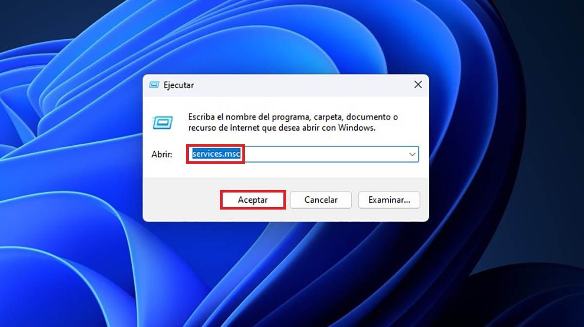 Acceder a los servicios de Windows 11