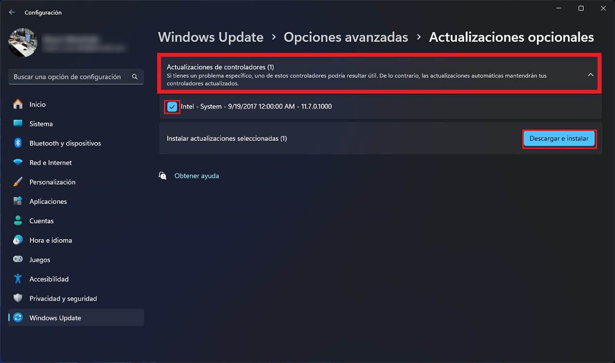 Actualizar los drivers del PC Windows 11