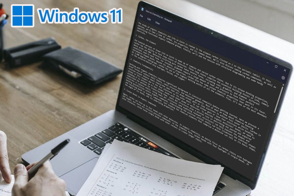 Cómo activar el Modo oscuro en el Bloc de notas de Windows 11