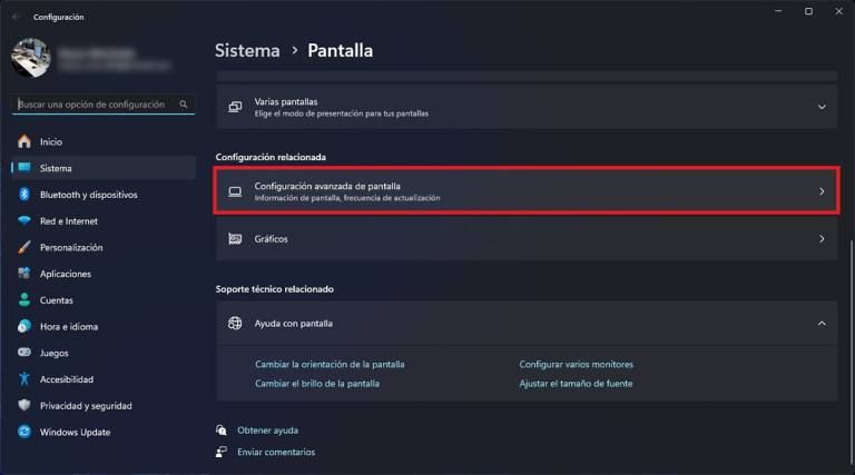 Cómo Cambiar La Tasa De Refresco De La Pantalla En Windows 11 1100