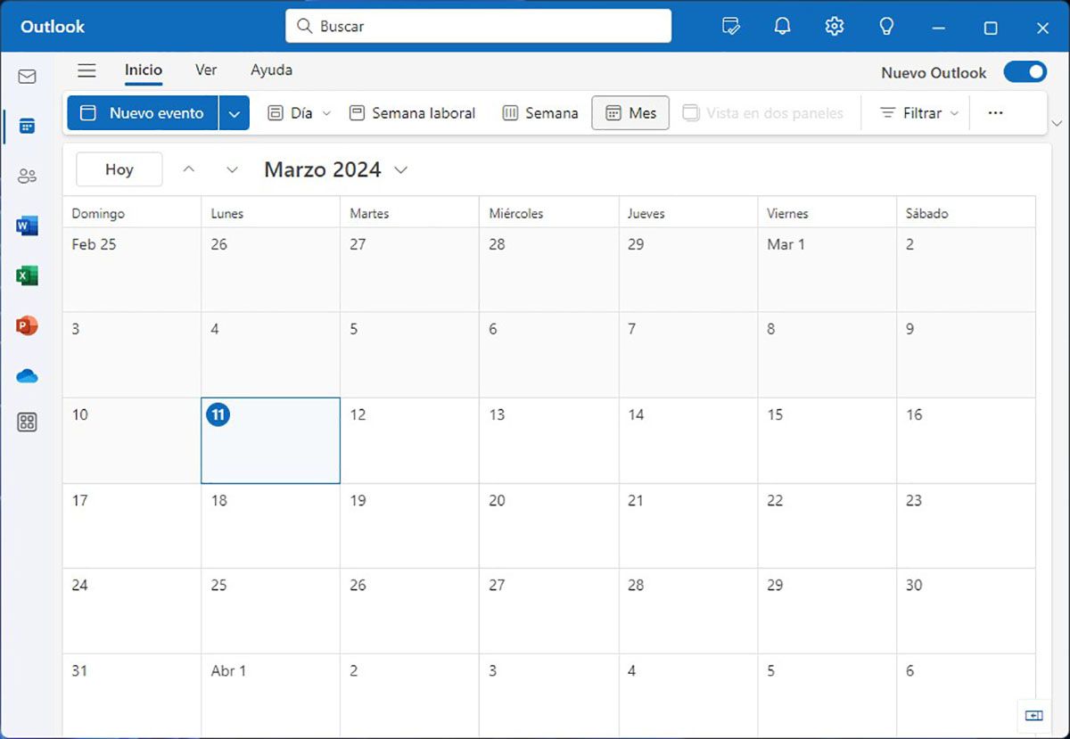 Calendario Outlook Windows 11