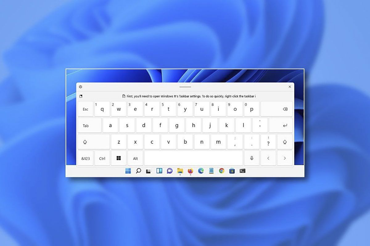 Como activar o desactivar el teclado en pantalla en Windows 11