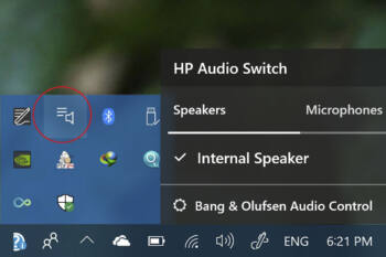 Cómo ocultar la ventana HP Audio Switch en Windows 11