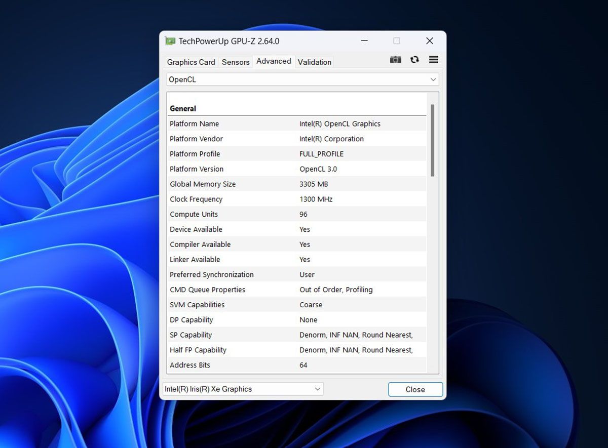 Como saber que version de OpenGL tengo en Windows 11
