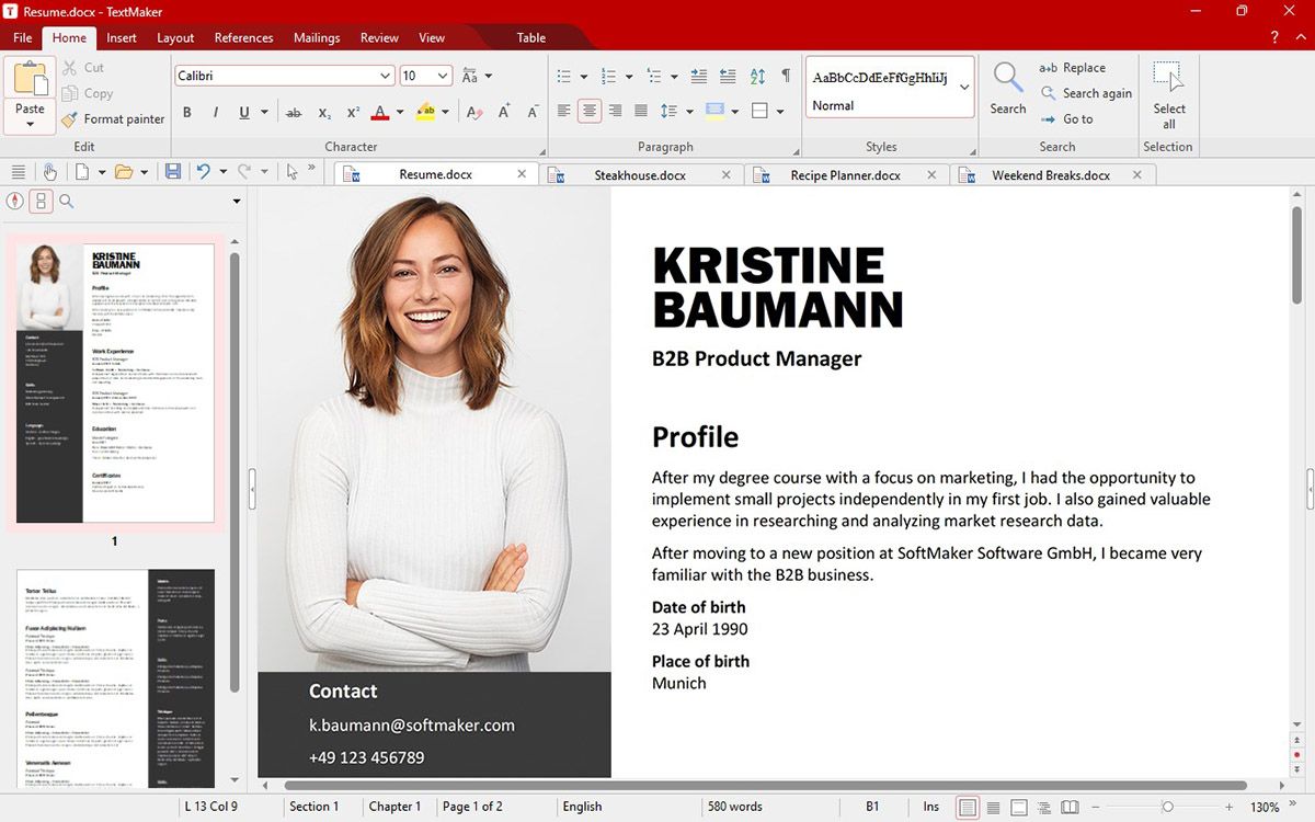 FreeOffice TextMaker