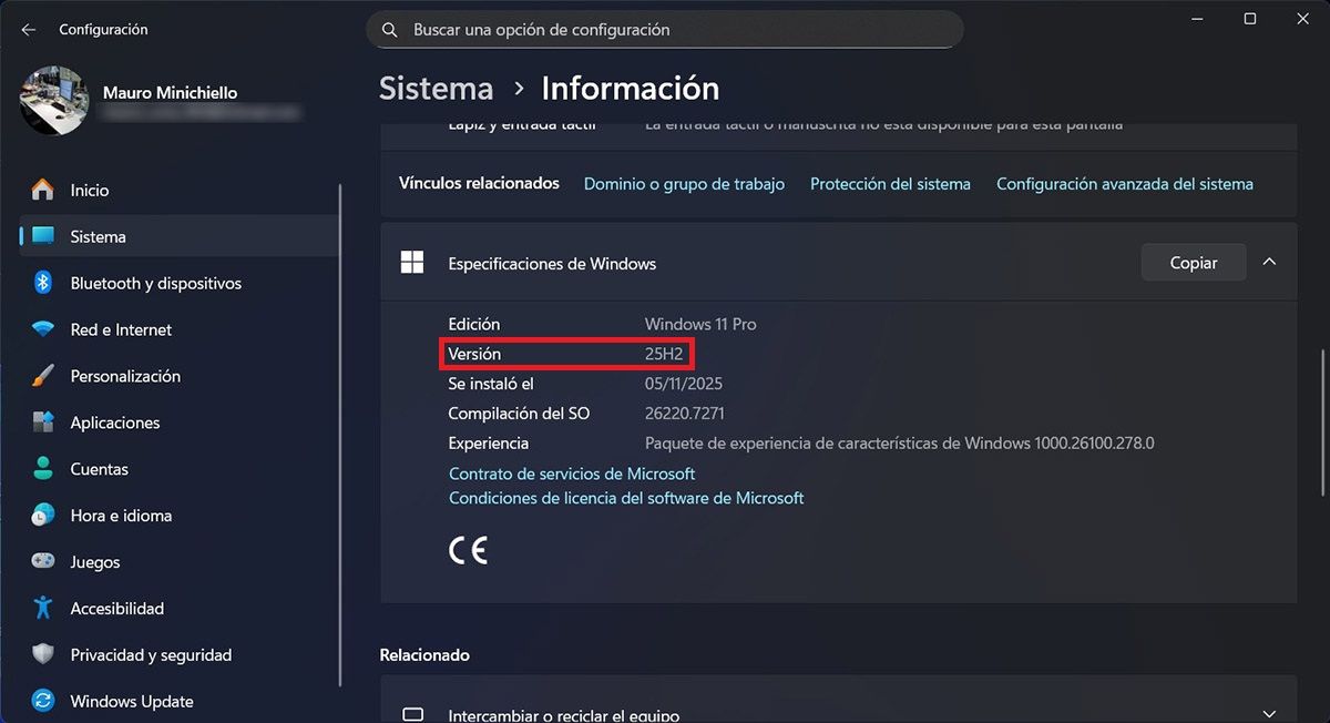 Especificaciones de Windows 11
