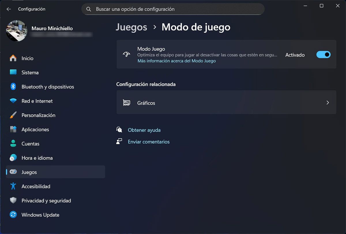 Que hace el Modo Juego de Windows 11