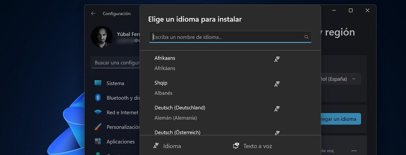 Configurar idiomas adicionales en Windows 11