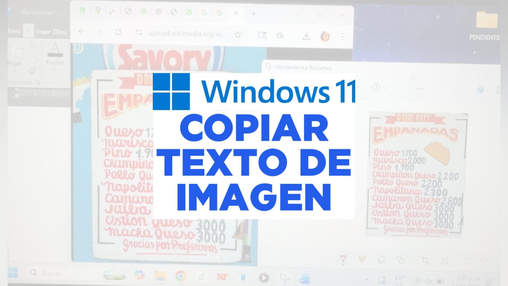 Herramientas de imagen a texto en Windows 11