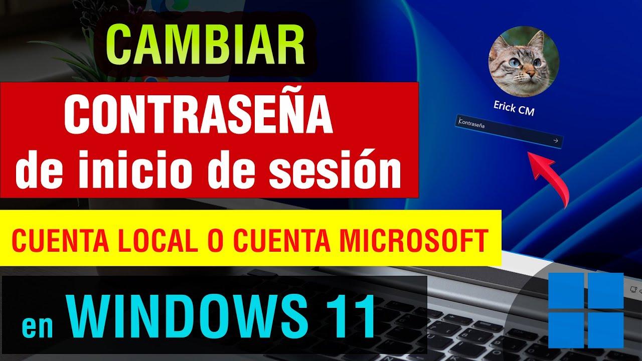 Cambiar contraseña en Windows 11