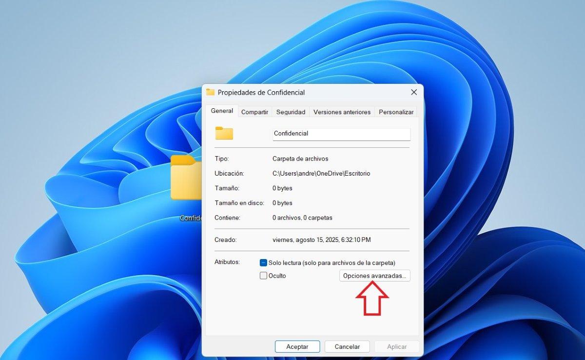 Cifrar carpetas en Windows 11