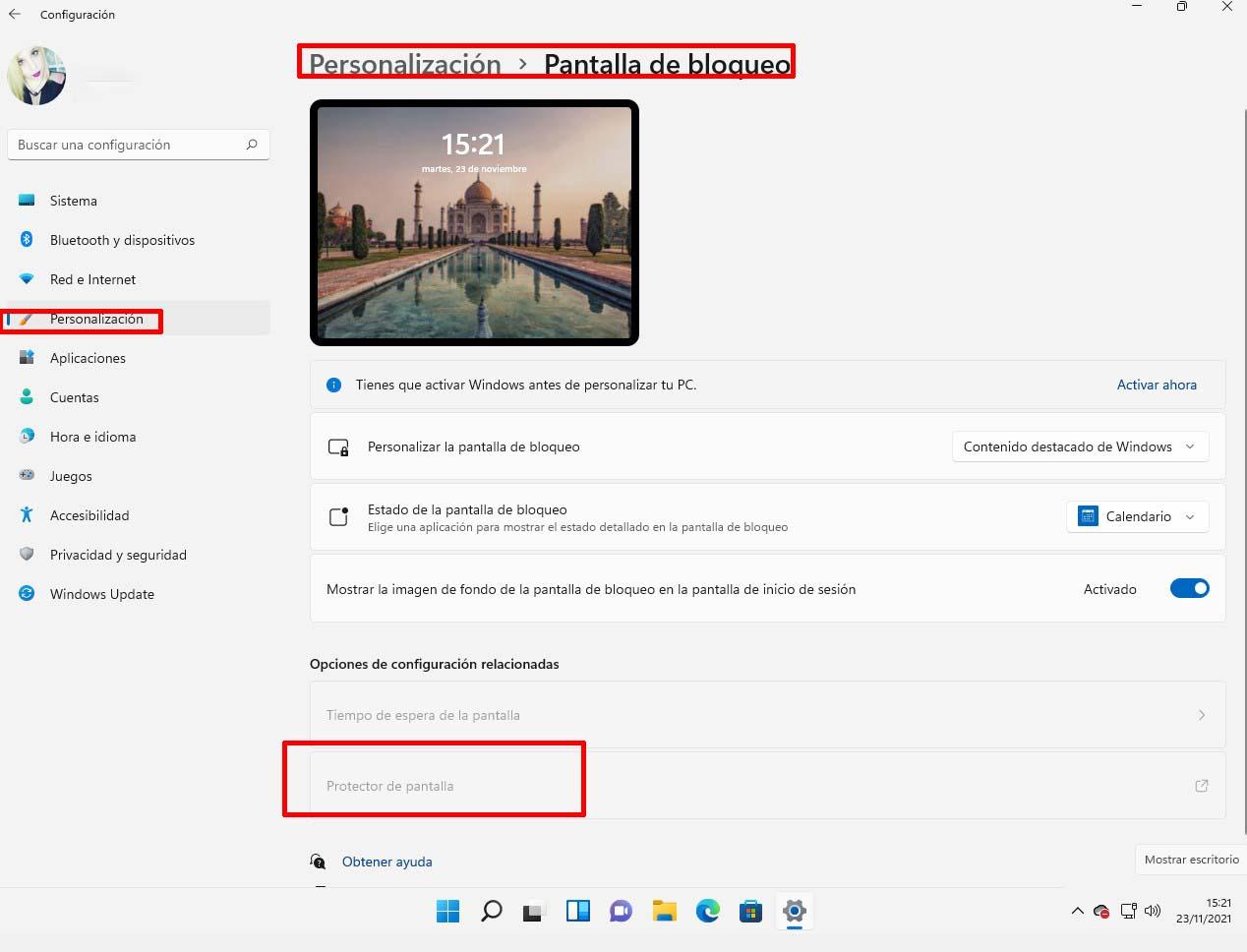 Fondos de pantalla en Windows 11