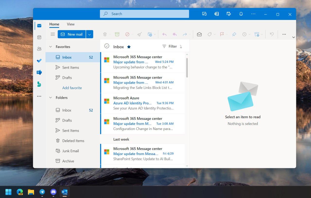Cómo quitar la barra App Search en Outlook