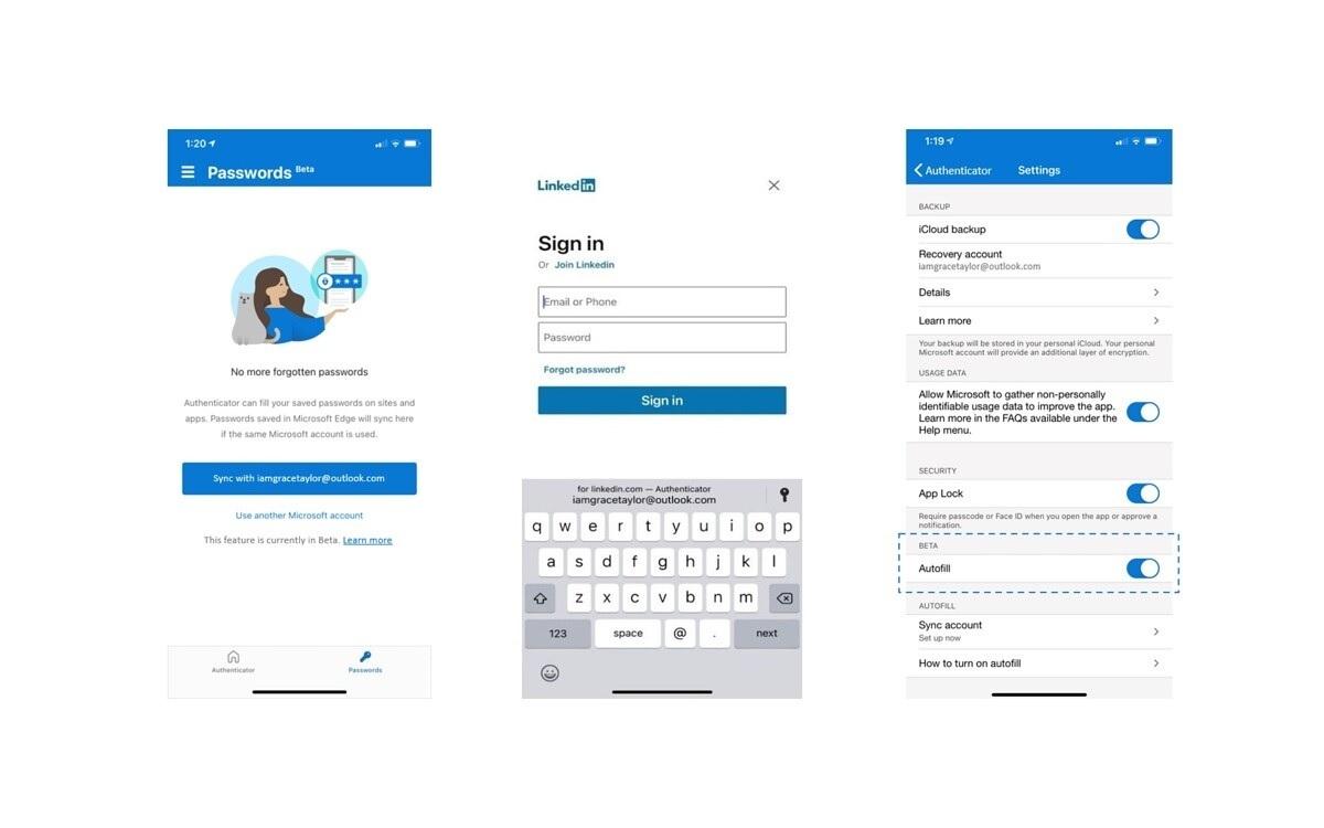 Microsoft Authenticator con cuenta profesional