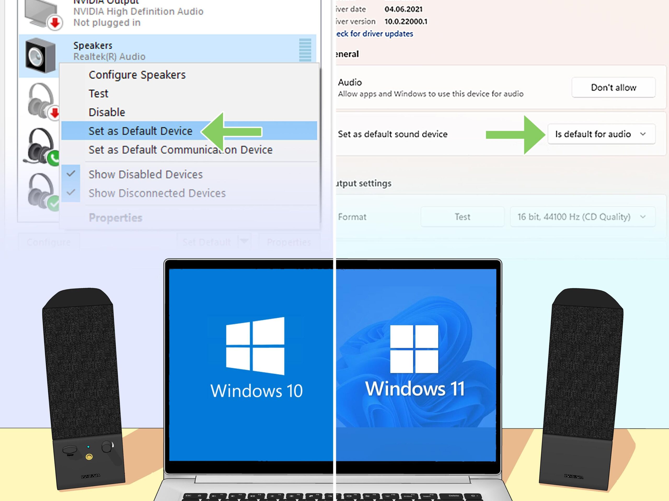Comprobaciones de audio en Windows 11
