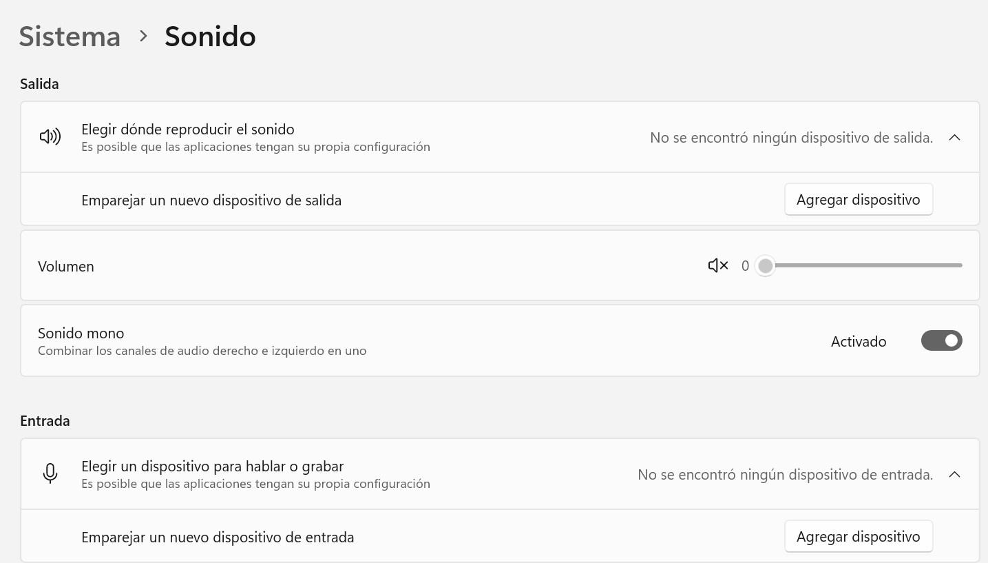 Error dispositivo de salida de audio en Windows 11