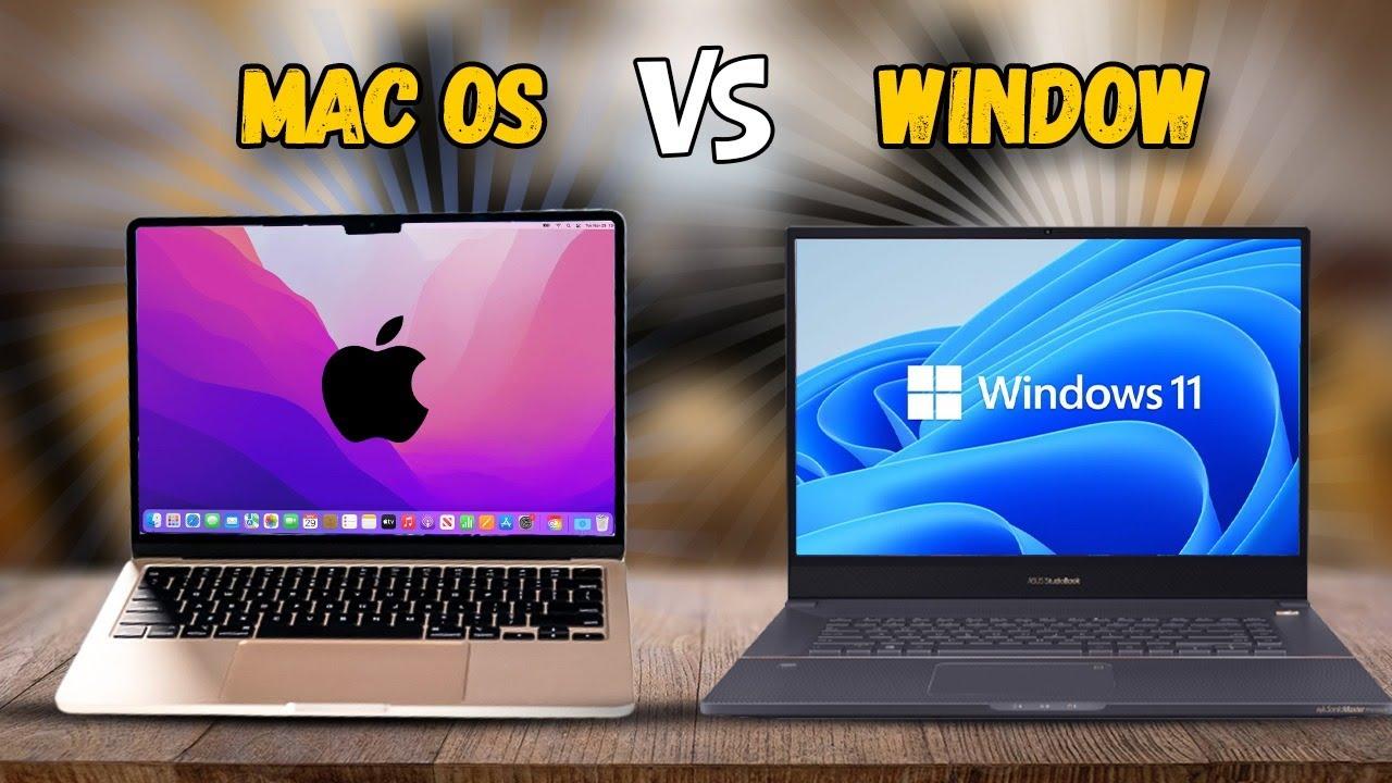 Interfaz Windows 11 y macOS