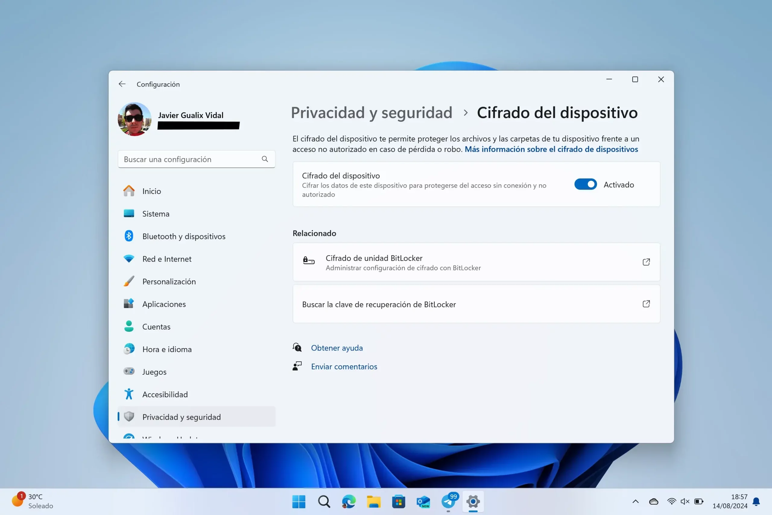 Activar BitLocker en Windows 11 Activar BitLocker en Windows 11