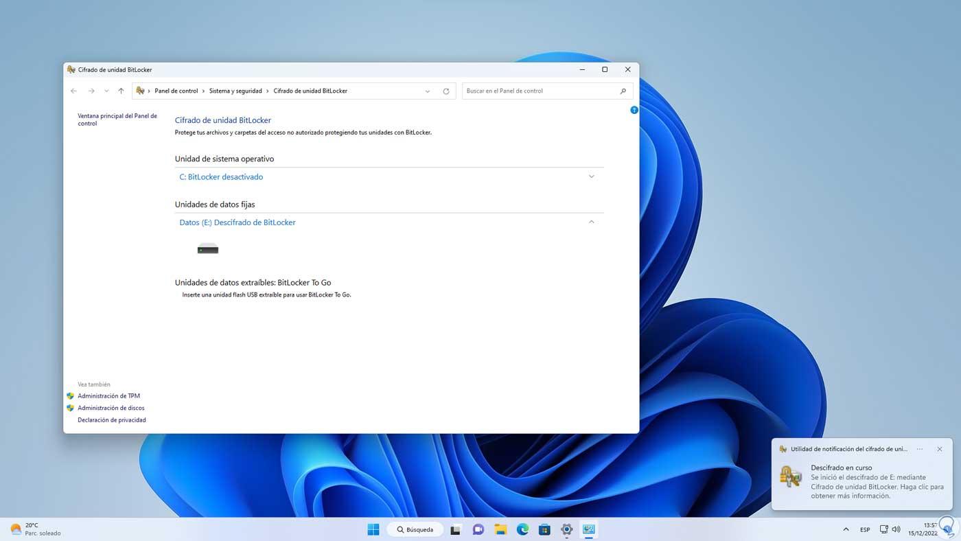 Configurar BitLocker en Windows 11