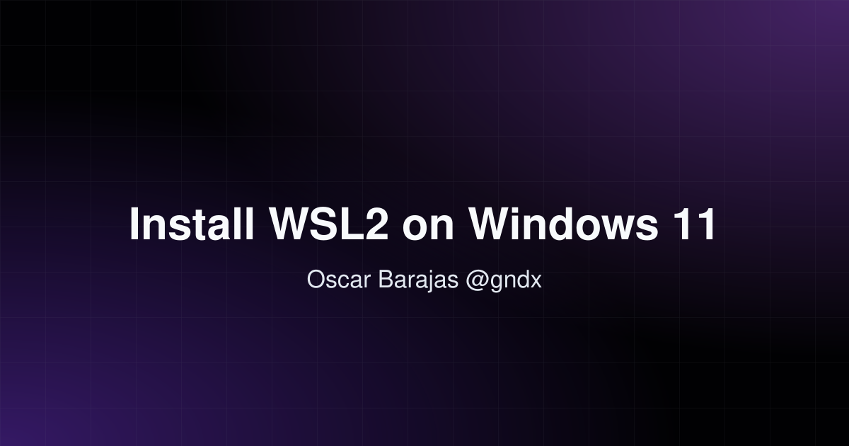 wsl2 windows 11