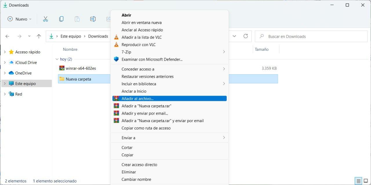Cifrar archivo o carpeta en Windows 11