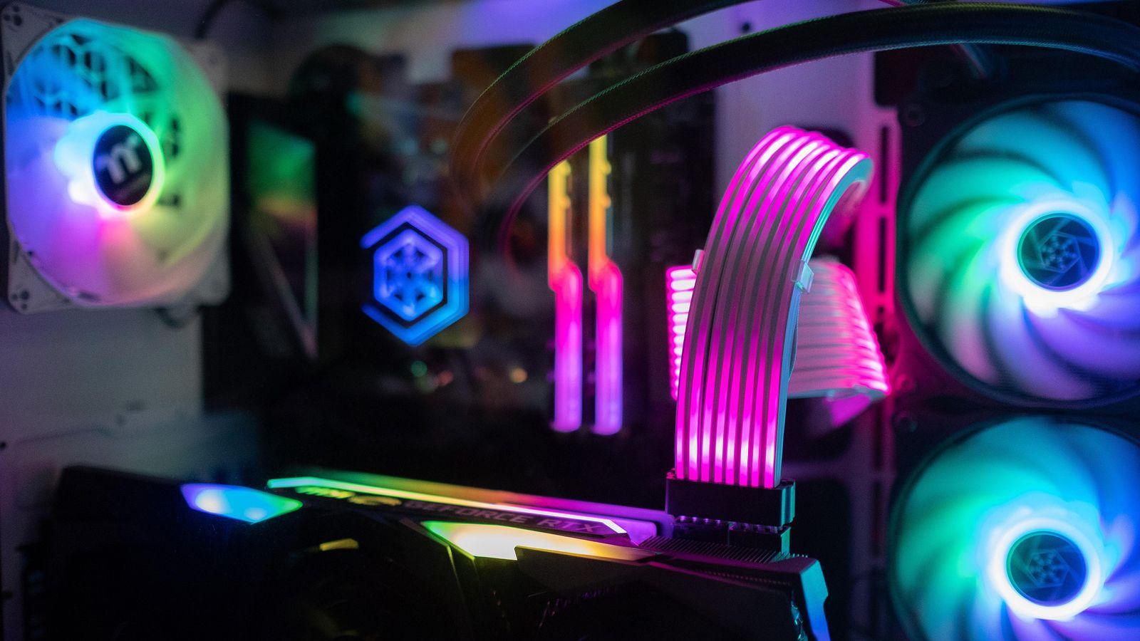 Usos de luces RGB en Windows 11