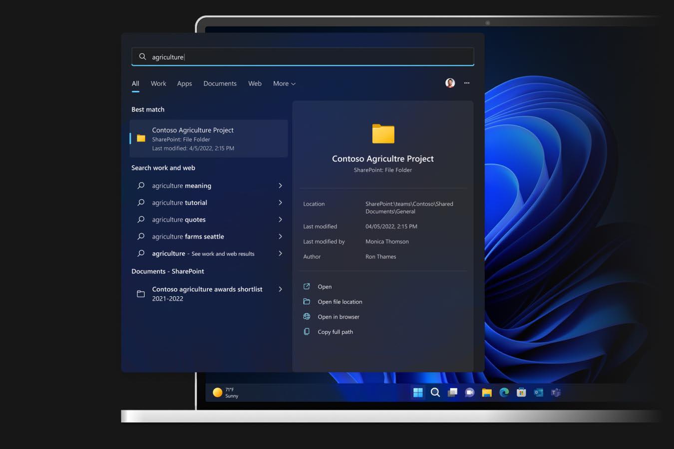 Fluent Search y herramientas para Windows 11