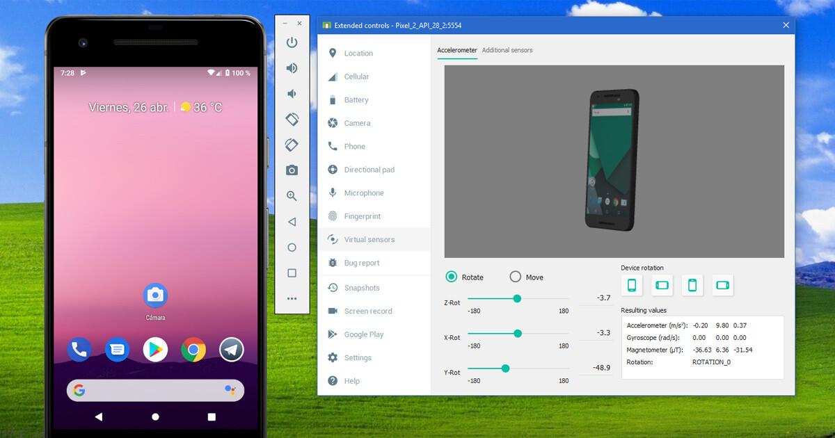 Emulador oficial de Android y Android Studio en Windows
