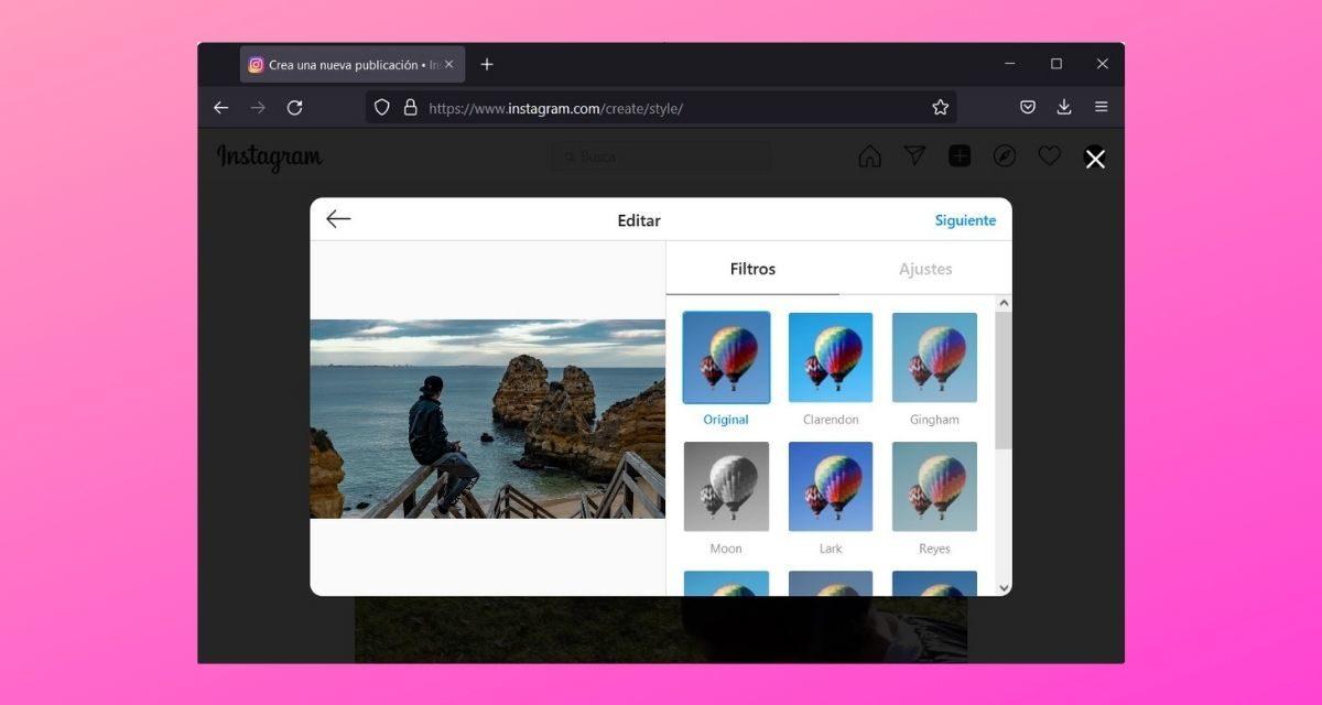 Historias de Instagram en Windows