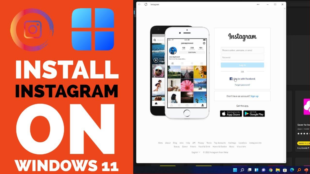 Aplicación de Instagram en Windows 11