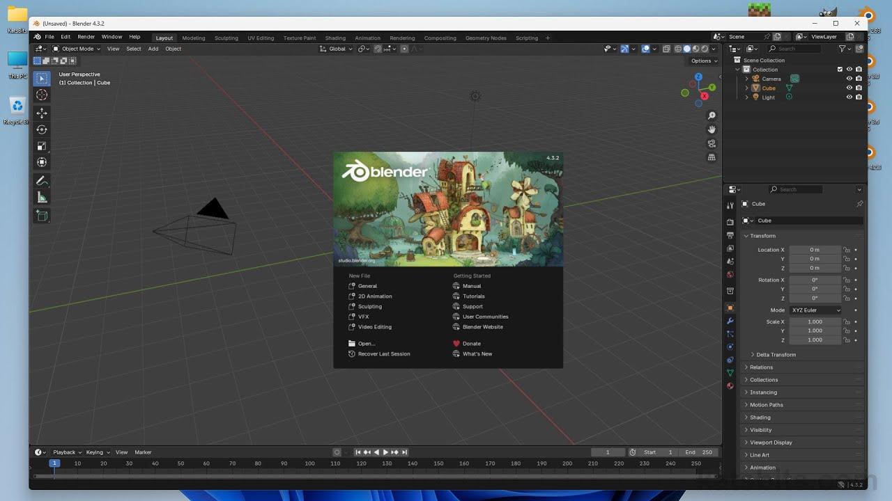 Blender en Windows 11