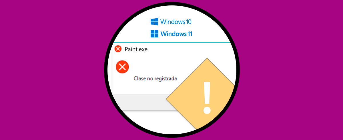 Error clase no registrada en Windows 11 Error clase no registrada en Windows 11