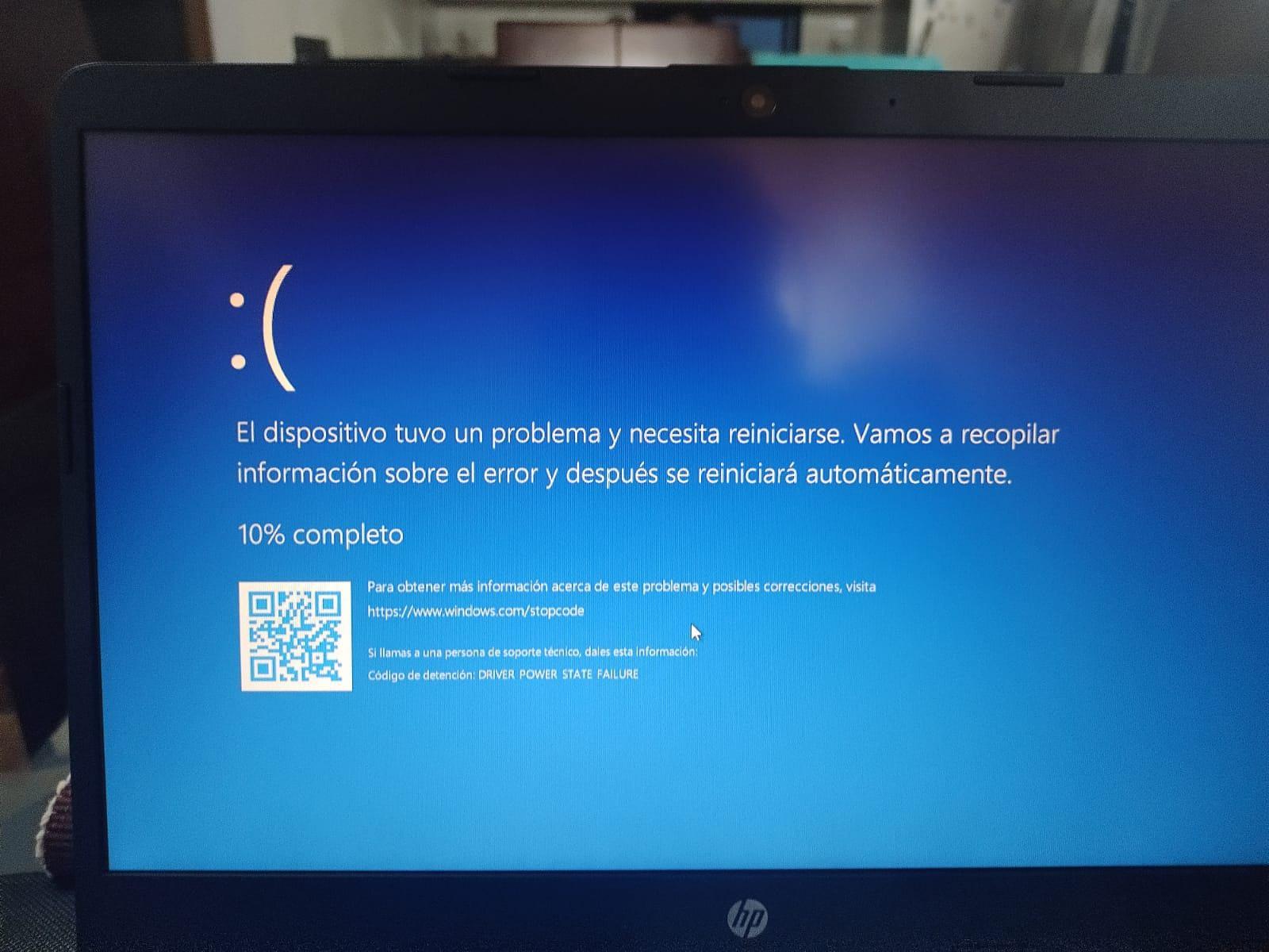 Pantalla azul BSOD en Windows