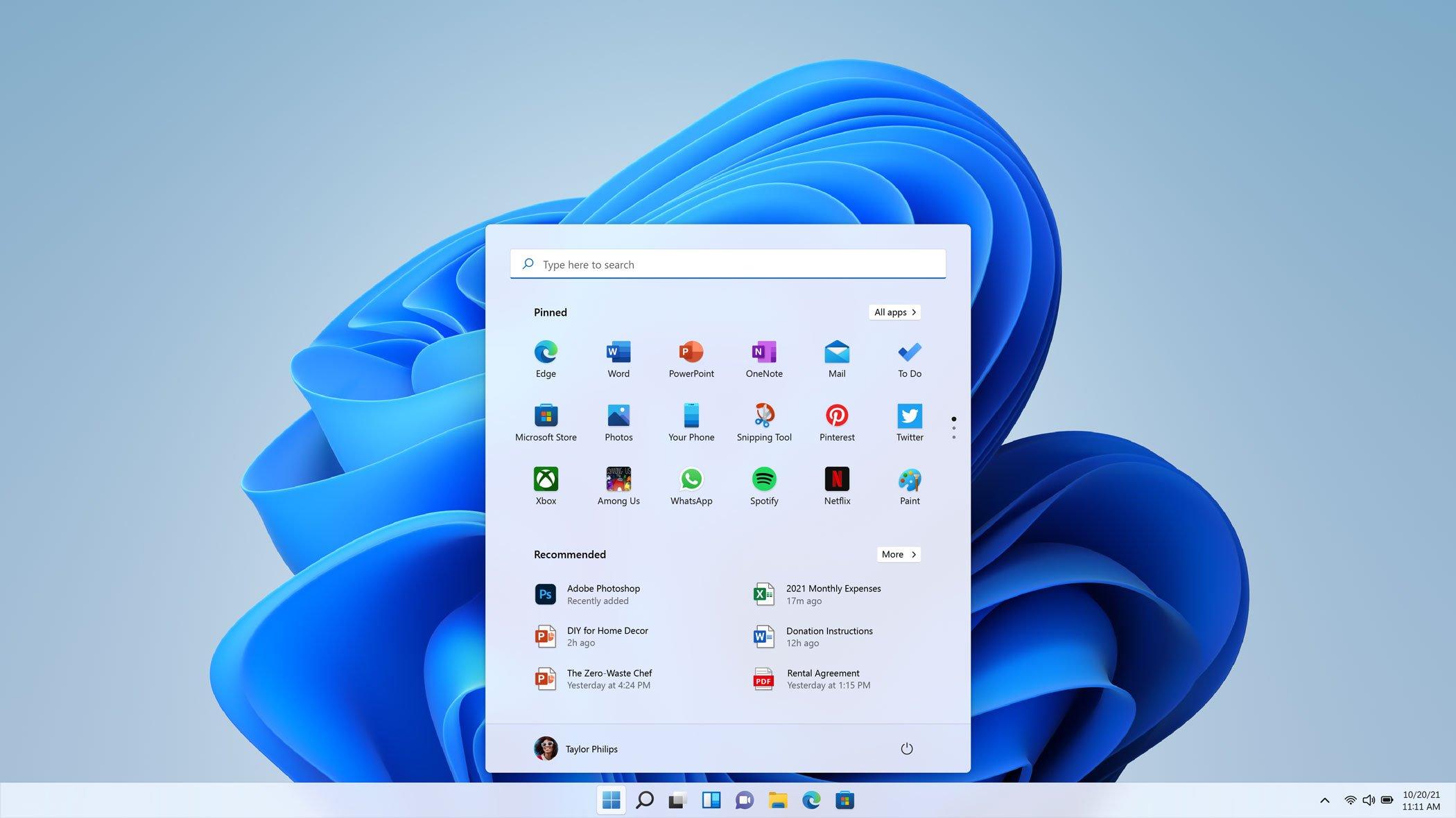 Cambios barra de tareas Windows 11
