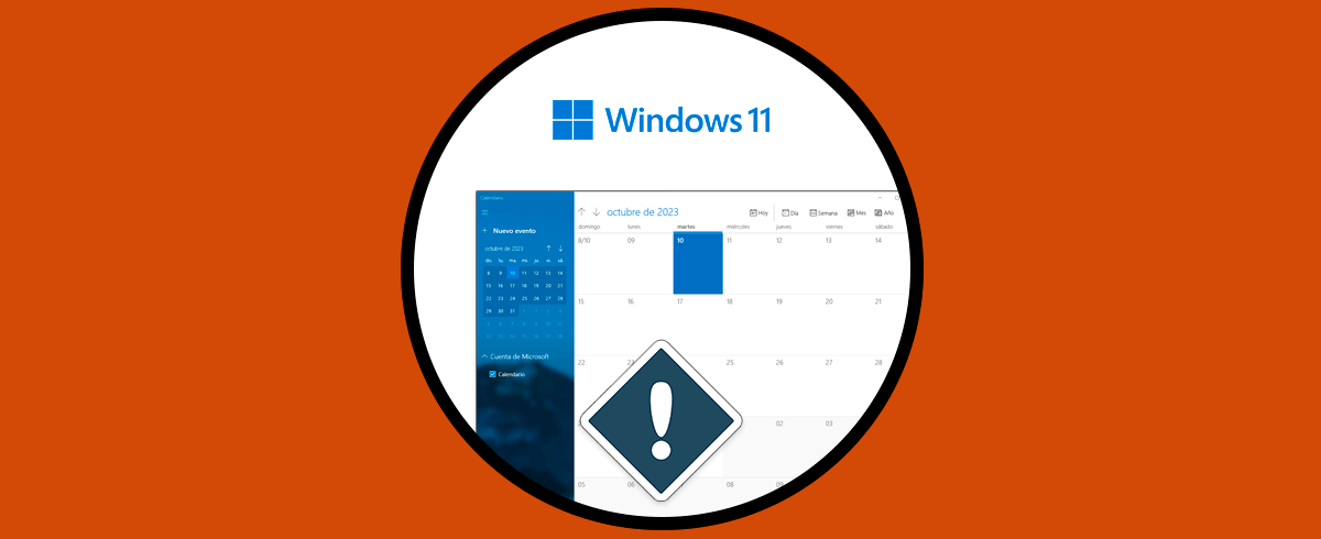 Calendario Windows 11 no se abre