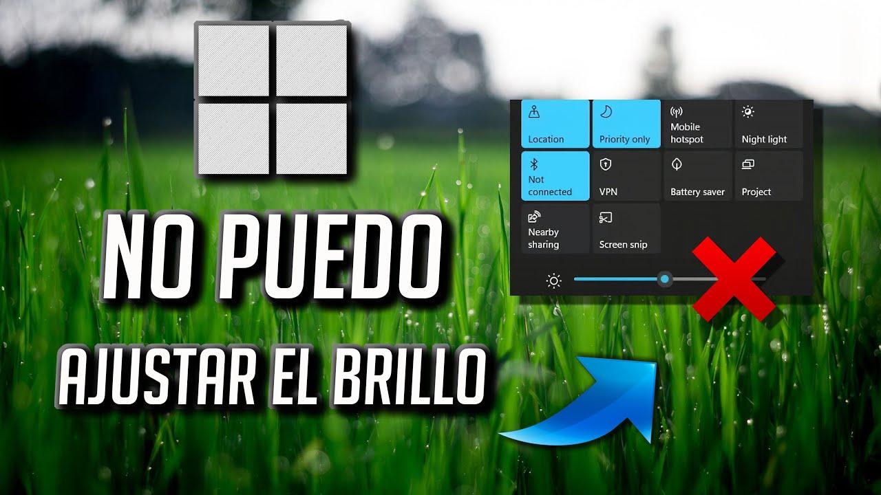 Control de brillo ausente en Windows 11