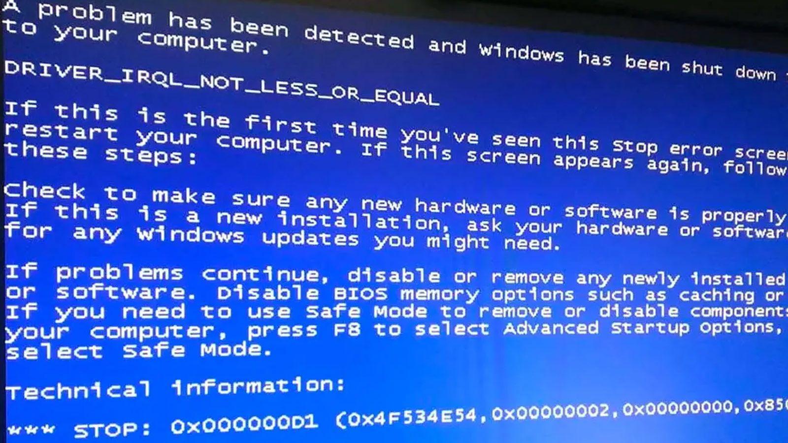 Solución BSOD IRQL_NOT_LESS_OR_EQUAL Windows 11