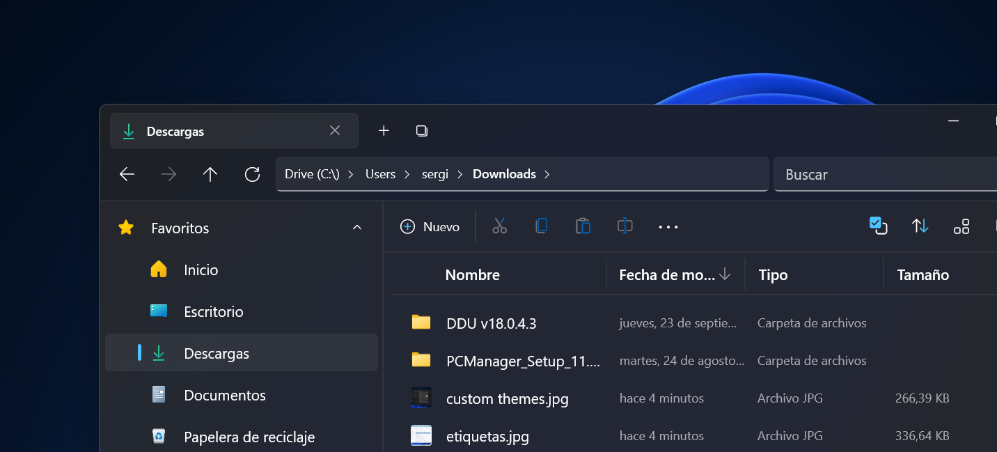 Explorador de archivos Files v2 para Windows 11
