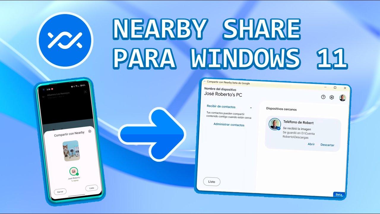 Compartir archivos entre Android y Windows 11