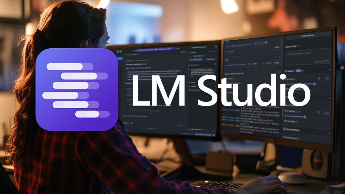 Interfaz de LM Studio en Windows
