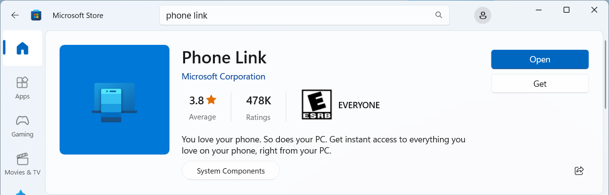 Enlazar móvil con Windows 11