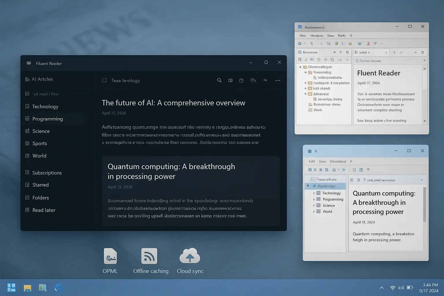 Lector RSS Guard en Windows 11 Lector RSS Guard en Windows 11