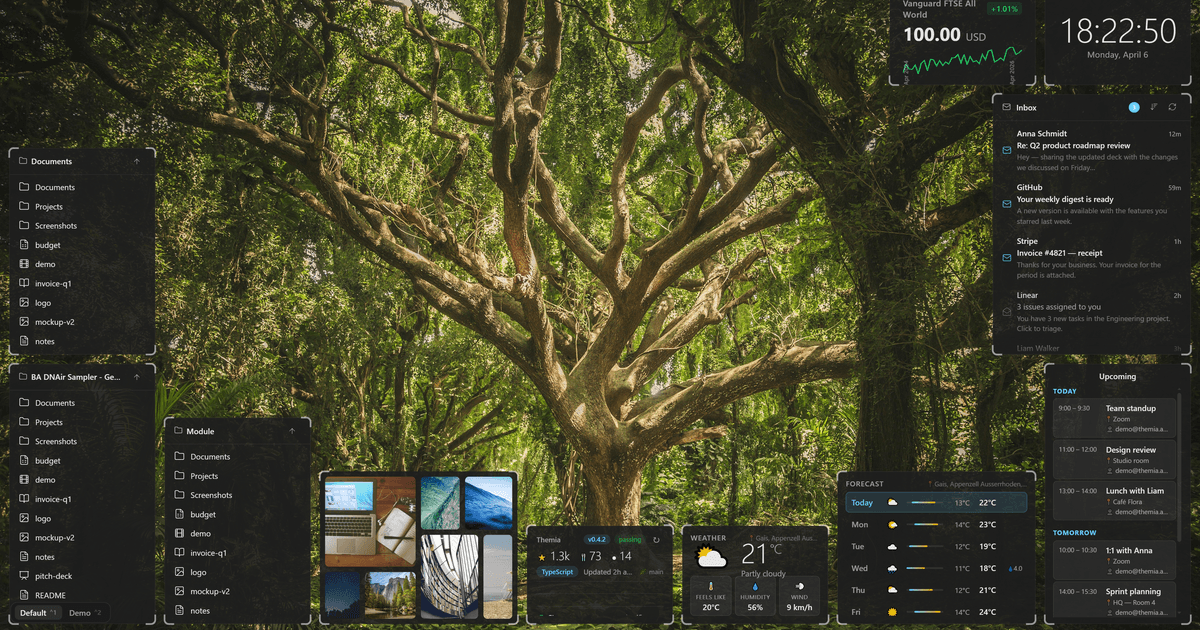 Reloj flotante en Windows 11